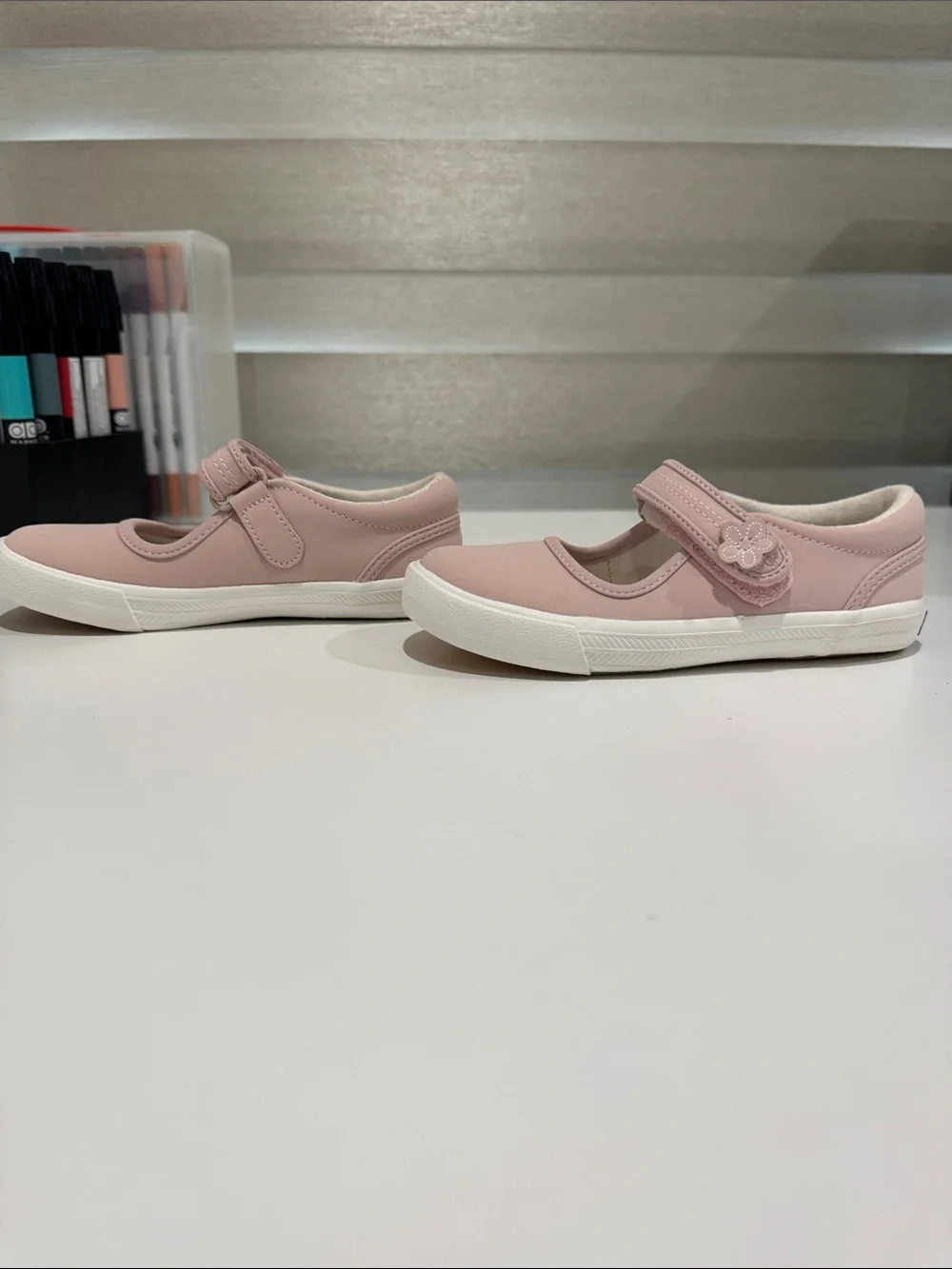 Keds Pink Mary Jane Velcro Casual Shoes - Size 10M